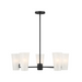 Savoy House M100130 5-lt 30" LED Chandelier - Matte Black