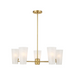 Savoy House M100130 5-lt 30" LED Chandelier - Natural Brass