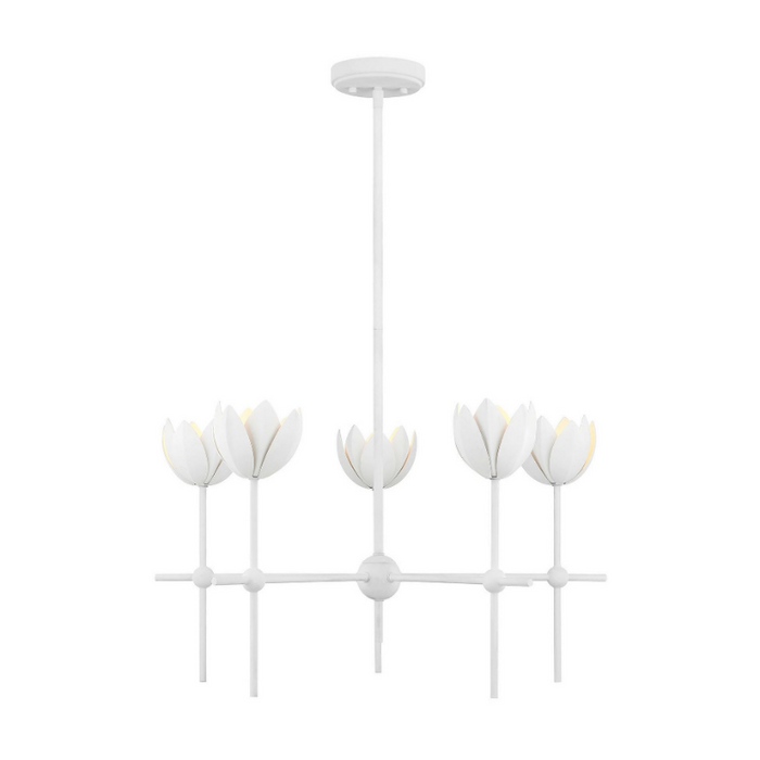 Savoy House M100131 5-lt 26" LED Chandelier - Bisque White