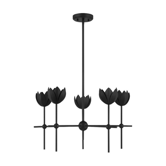 Savoy House M100131 5-lt 26" LED Chandelier - Matte Black