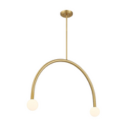 Savoy House M100132 2-lt 34" LED Chandelier - Natural Brass