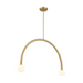 Savoy House M100132 2-lt 34" LED Chandelier - Natural Brass