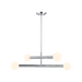 Savoy House M100133 4-lt 30" LED Chandelier - Chrome