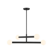 Savoy House M100133 4-lt 30" LED Chandelier - Matte Black