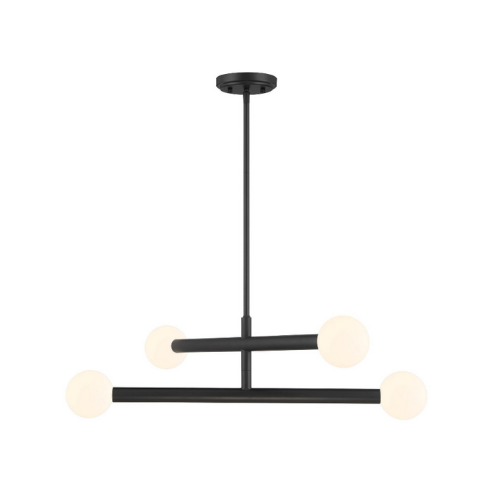 Savoy House M100133 4-lt 30" LED Chandelier - Matte Black