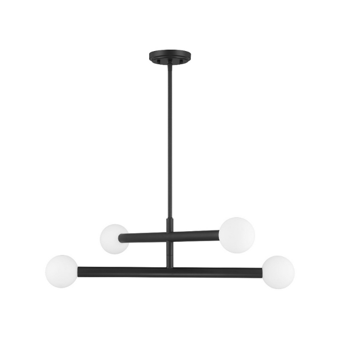 Savoy House M100133 4-lt 30" LED Chandelier - Matte Black