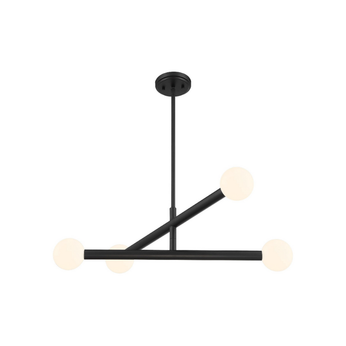 Savoy House M100133 4-lt 30" LED Chandelier - Matte Black