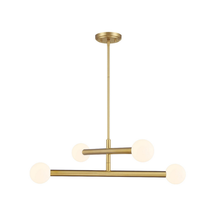 Savoy House M100133 4-lt 30" LED Chandelier - Natural Brass