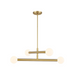 Savoy House M100133 4-lt 30" LED Chandelier - Natural Brass