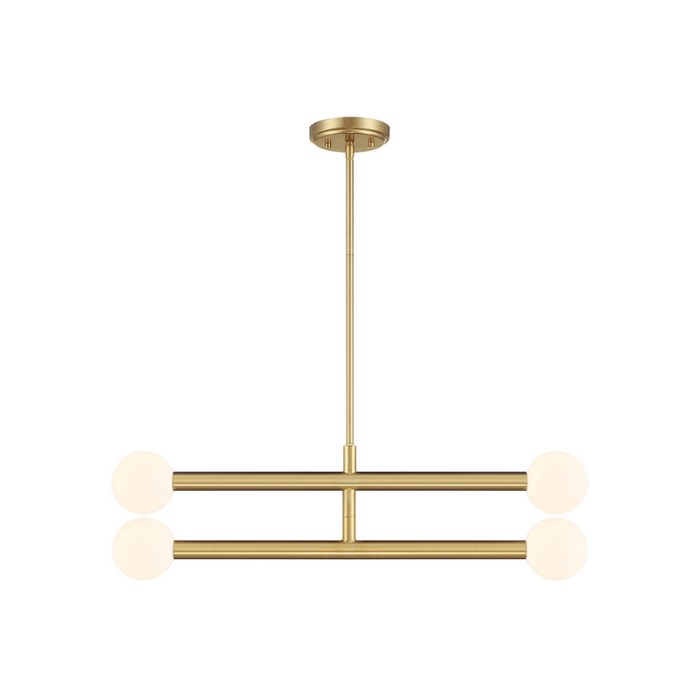 Savoy House M100133 4-lt 30" LED Chandelier - Natural Brass