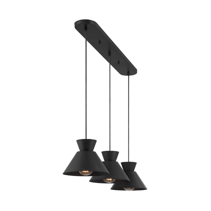 Savoy House M100134 3-lt 40" LED Linear Chandelier - Matte Black