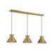 Savoy House M100134 3-lt 40" LED Linear Chandelier - Natural Brass