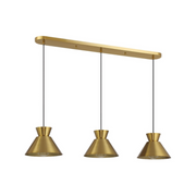 Savoy House M100134 3-lt 40" LED Linear Chandelier - Natural Brass