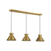 Savoy House M100134 3-lt 40" LED Linear Chandelier - Natural Brass