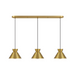 Savoy House M100134 3-lt 40" LED Linear Chandelier - Natural Brass
