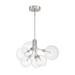 Savoy House M100135 6-lt 27" LED Chandelier - Brushed Nickel