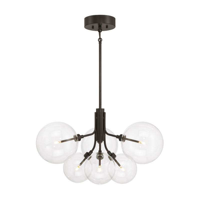 Savoy House M100135 6-lt 27" LED Chandelier - Oil Rubbed Bronze