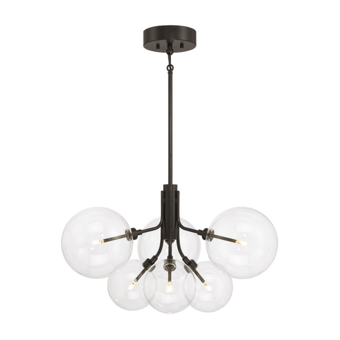 Savoy House M100135 6-lt 27" LED Chandelier - Oil Rubbed Bronze