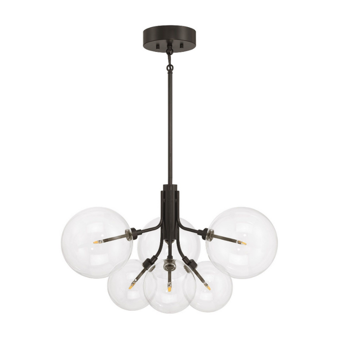 Savoy House M100135 6-lt 27" LED Chandelier - Oil Rubbed Bronze