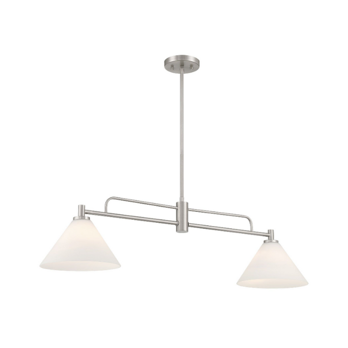 Savoy House M100136 2-lt 40" LED Chandelier - Brushed Nickel