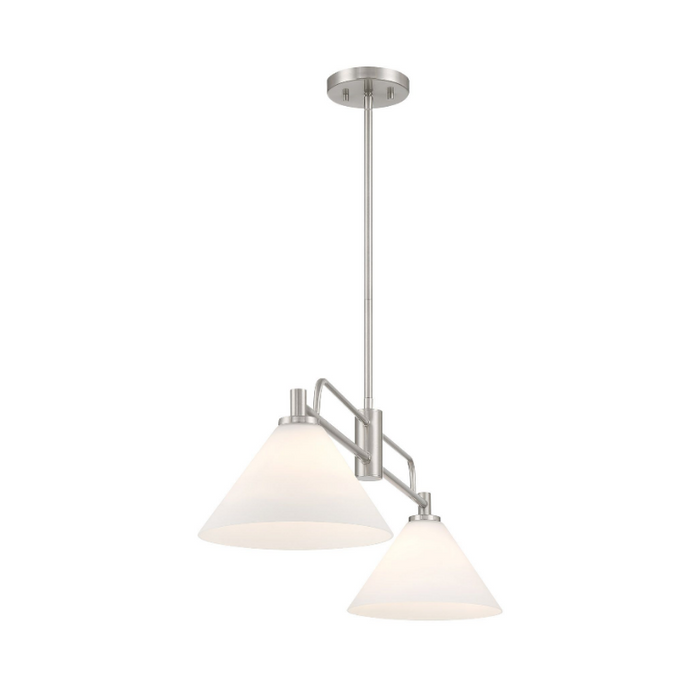 Savoy House M100136 2-lt 40" LED Chandelier - Brushed Nickel