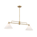 Savoy House M100136 2-lt 40" LED Chandelier - Natural Brass