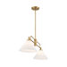 Savoy House M100136 2-lt 40" LED Chandelier - Natural Brass