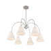 Savoy House M100138 6-lt 30" LED Chandelier - Brushed Nickel