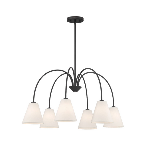 Savoy House M100138 6-lt 30" LED Chandelier - Matte Black