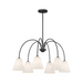 Savoy House M100138 6-lt 30" LED Chandelier - Matte Black