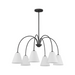 Savoy House M100138 6-lt 30" LED Chandelier - Matte Black