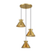 Savoy House M100139 3-lt 20" LED Multi-Point Chandelier - Natural Brass