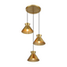 Savoy House M100139 3-lt 20" LED Multi-Point Chandelier - Natural Brass