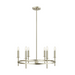 Savoy House M100140 6-lt 25" LED Chandelier - Brushed Nickel