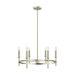 Savoy House M100140 6-lt 25" LED Chandelier - Brushed Nickel