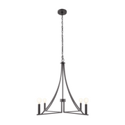 Savoy House M100141 4-lt 30" LED Chandelier - Matte Black