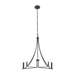 Savoy House M100141 4-lt 30" LED Chandelier - Matte Black