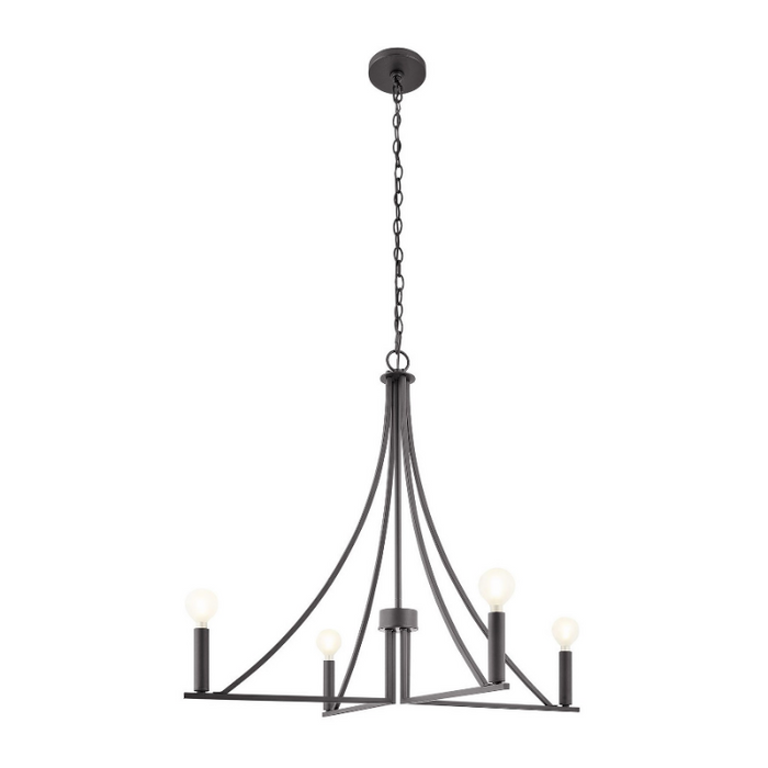 Savoy House M100141 4-lt 30" LED Chandelier - Matte Black