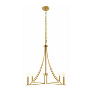 Savoy House M100141 4-lt 30" LED Chandelier - Natural Brass