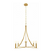 Savoy House M100141 4-lt 30" LED Chandelier - Natural Brass