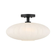 Savoy House M60075 1-lt 18" Semi-Flush Mount - Matte Black