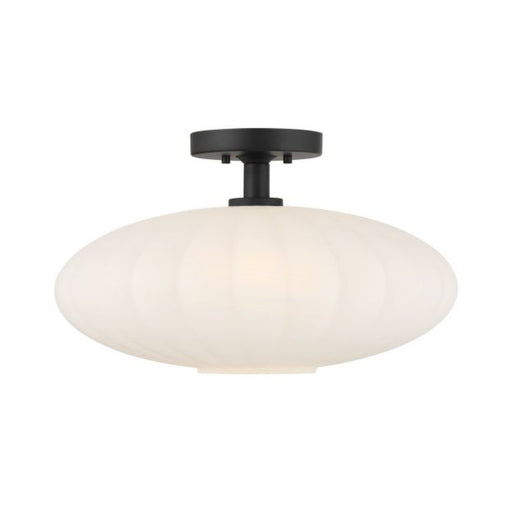 Savoy House M60075 1-lt 18" Semi-Flush Mount - Matte Black