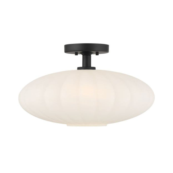Savoy House M60075 1-lt 18" Semi-Flush Mount - Matte Black
