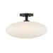 Savoy House M60075 1-lt 18" Semi-Flush Mount - Matte Black