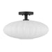 Savoy House M60075 1-lt 18" Semi-Flush Mount - Matte Black