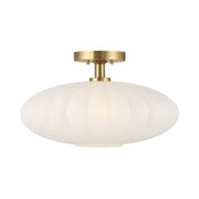 Savoy House M60075 1-lt 18" Semi-Flush Mount - Natural Brass