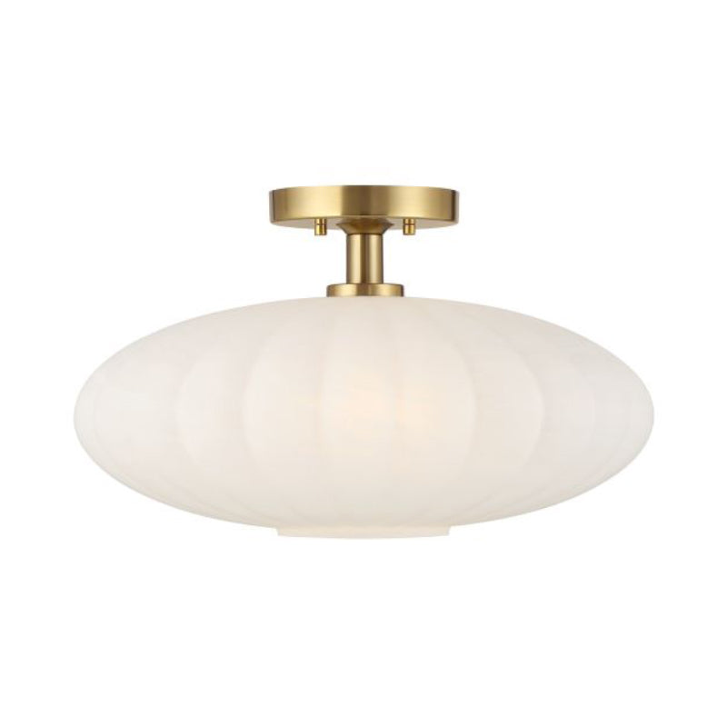 Savoy House M60075 1-lt 18" Semi-Flush Mount - Natural Brass