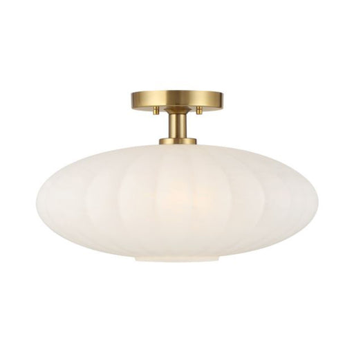 Savoy House M60075 1-lt 18" Semi-Flush Mount - Natural Brass