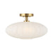 Savoy House M60075 1-lt 18" Semi-Flush Mount - Natural Brass