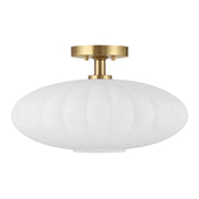 Savoy House M60075 1-lt 18" Semi-Flush Mount - Natural Brass